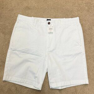 $69.50 J. Crew Men's 9" Flex Chino White Summer Shorts - Size 35